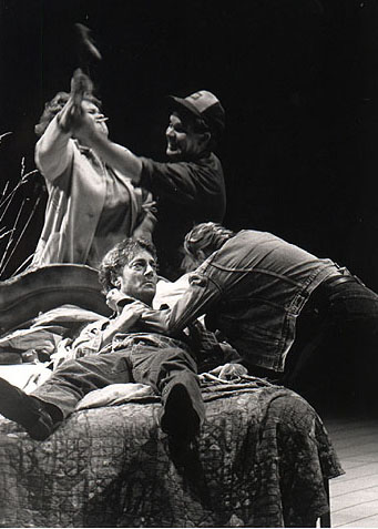 Janet Wright (Lorraine), John Wright (Frankie), Andrew Rhodes (Jake), Norma Matheson (Sally): A Lie of the Mind, David Cooper Photography, 1988